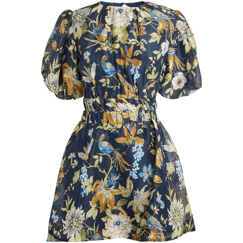 Sir Brand Lillian Dress in Blue Print Size 0